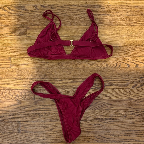 Red Triangle Bikini Set - Picture 3 of 5